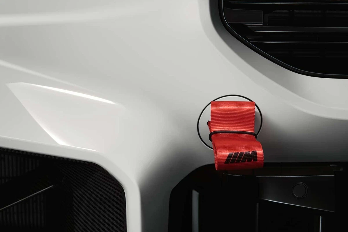 BMW Tow Strap Cable Towing Eye M Performance Red New Genuine 