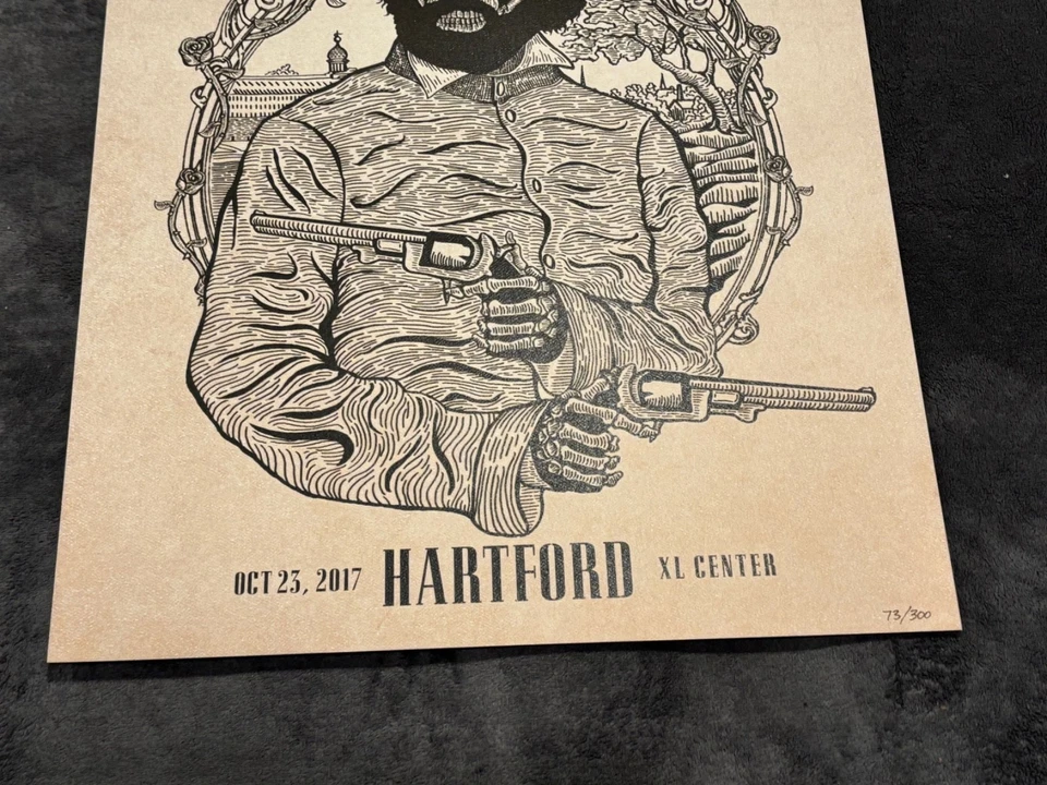 Litografía Guns N Roses no en esta vida Hartford, CT #73/300 23/10/17 OG Foto 4 de 4
