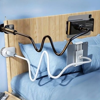 Tablet Halterung Desktop Tisch Bett Ständer 360° Schwanenhals Ipad Handy Halter