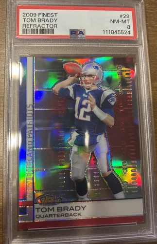 2009 Finest Refractor Tom Brady PSA 8!!