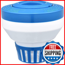 Floating Chlorine Dispenser, Pool Spa Chlorine/Bromine Floater,7" Large Capacity