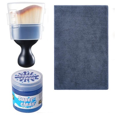XZHFDC Car Interior and Exterior Soft 1 Piece Brush + Towel+ Cleaning Cream