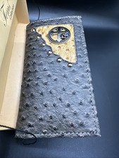 Mens Praying Cowboy Western Bifold Wallet Ostrich Print