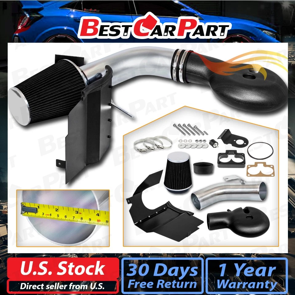 Dodge Dakota BCP NEGRO 97-99 5,2 L/5,9 L V8 protector térmico admisión de aire + filtro seco Foto 2 de 4