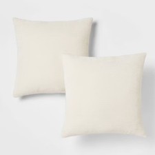 2pk Chenille Square Throw Pillows - Threshold  