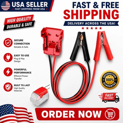 Power Battery Jumper Starter Jump Kit for Milwaukee M18 8 AWG Auto Booster Cable