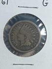 1861 Indian Head Cent - Better Date Copper Nickel - As Shown! Item KBU15