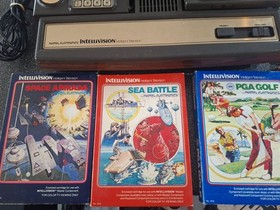 Mattel Intellivision Console Bundle With Games TESTED WORKING READ ALL!