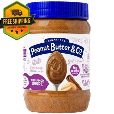 Peanut Butter & Co.   Cinnamon Swirl Peanut Butter Spread, 16 oz