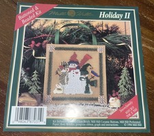 Vintage Mill Hill Holiday II Wykres zapinany na guziki i koraliki - Snowfamily