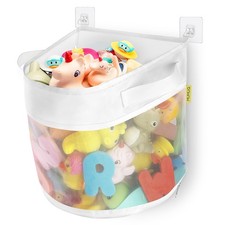 Bath Toy Storage, 4.15 Gallons Bath Toy Holder Wall-Mounted Shower Caddy Bott...