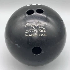 AMF Amflite Magic Line Solid Black Bowling Ball 15lbs 9oz Drilled