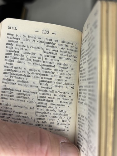 Vintage burgess & bowes Ltd London leather midget series traveler dictionary - Imagen 14 de 15