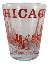 Chicago Skyline Sears Tower Shot Glass  2-1/4" Vintage