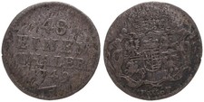 Old German States - Saxony 1/48 Thaler 1749 - Silver, 1.1g, Ø 18mm Km#883