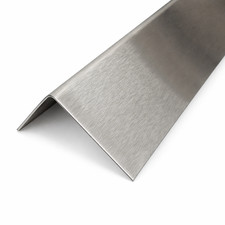 Edelstahl Winkel 1000 mm K240 geschliffen V2A 1.4301 | Kantenschutz Eckschutz