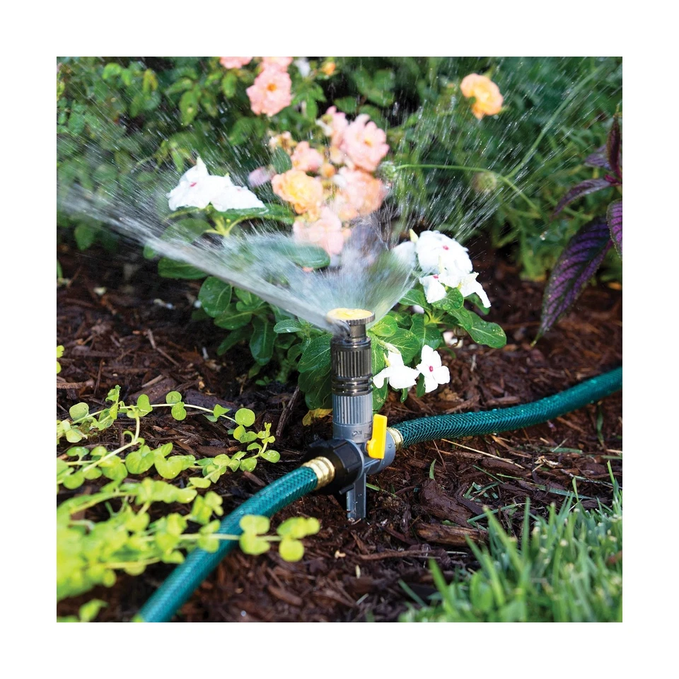 Melnor 65185AMZ мультирегулируемый спринклер с шипами, упаковка 3 шт. с комплектом для быстрого подключения... - Изображение 3 из 4