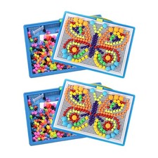 Mosaic Pegboard Toy Montessori for Ages 4 Years Old and up Toddler Preschool
