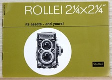 Sales Brochure ROLLEI 2  x 2  Camera "its assets - and yours" Booklet