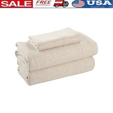 Soft Jersey Bed Sheet Set Twin-XL 3 Piece Cozy Breathable Durable All Season New