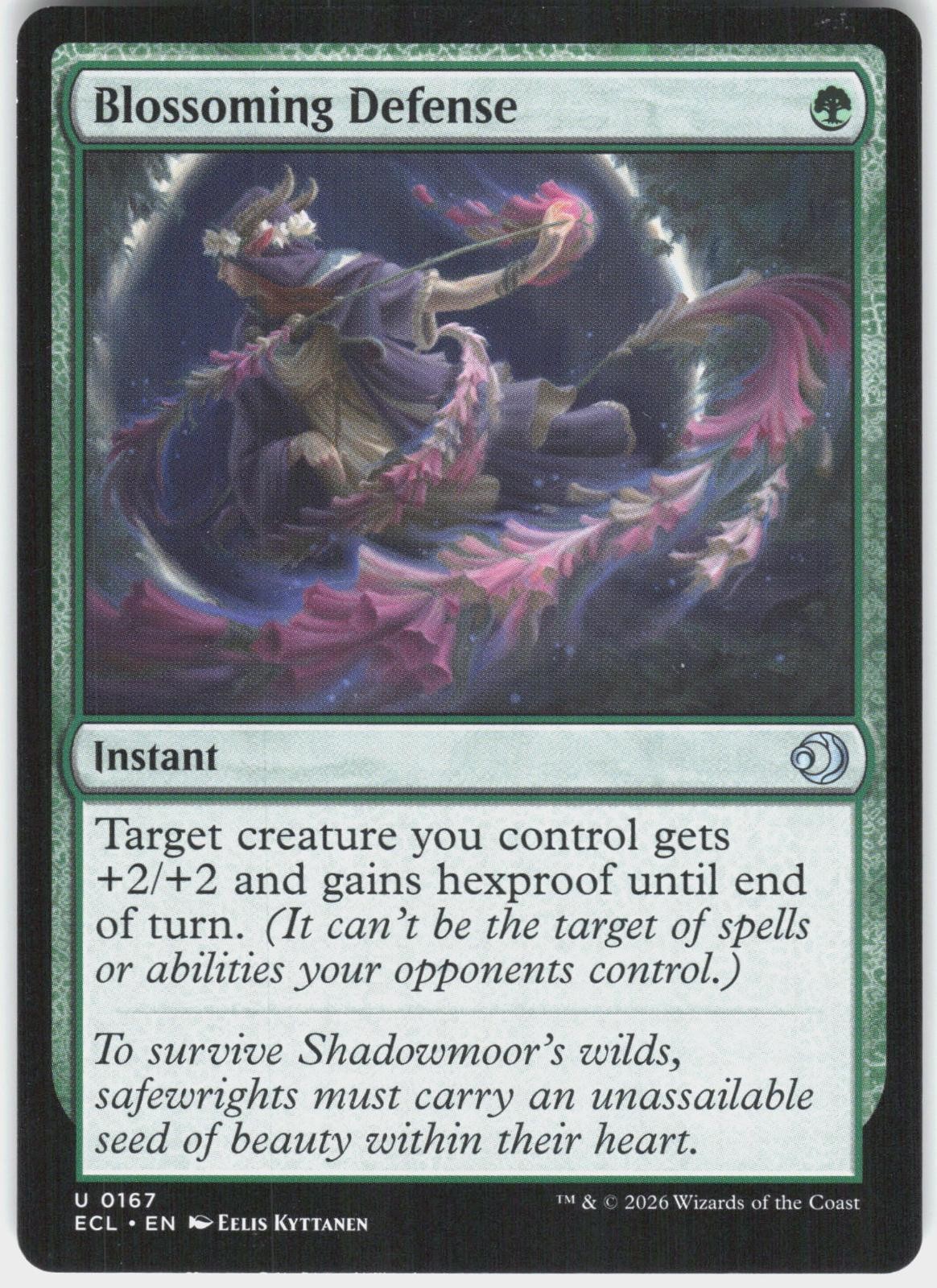 Blossoming Defense 167 Uncommon Lorwyn Eclipsed Magic: The Gathering LP