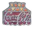 Vintage Coca Cola Trivet, Stained Glass Look, Cast Iron, Hot Plate, Wall Hanger