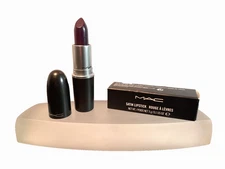 MAC Amplified Creme Cyber Lipstick 3g Matte Finish Violet Purple Bullet Case NOS