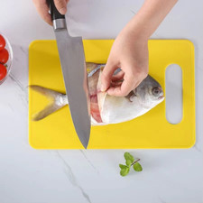 PP Plastic Cutting Board Kitchen Chopping Board Non Slip Food Prep Board with Ju