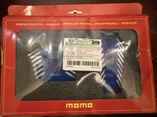 Momo Nero Non-slip Racing Pedal Covers Automatic Transmission Bluewhite New Momo Nero Non-slip Racing Pedal Covers Automatic Transmission Bluewhite New