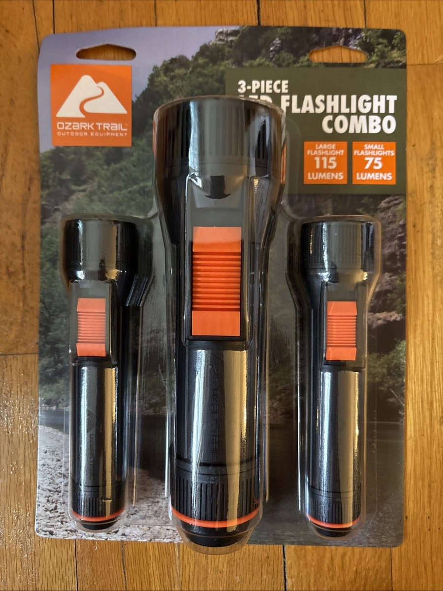 combo rechargeable flashlight Wuben E8 Compact Magnetic 1300 Lumen EDC Camping Powered by a rechargeable lithium Ozark Trail LED Flashlight 3-Piece