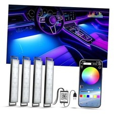 Car Lights Interior, Multcolor RGB Interior Lights APP Control RGB USB Port