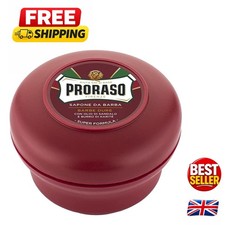 Sandalwood & Shea Butter Shaving Soap in Bowl - Quality Italian Grooming for Men