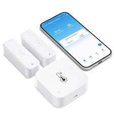 Wifi Freezer Thermometer with App Alarm, 2 Wireless Sensors Fridge Monitor Fre