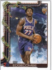 2025-26 Topps Holiday VJ Edgecombe Rookie card  Philadelphia 76ers