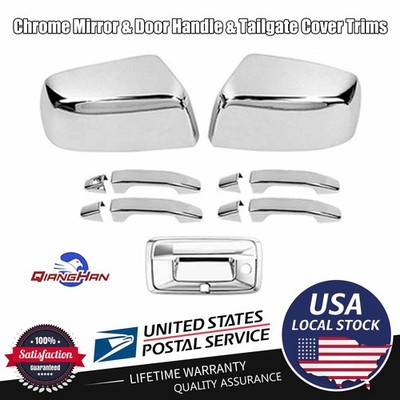 For Chevy Colorado/Canyon 14-22 Side Rearview Mirror Trim&Rear Door Handle Cover
