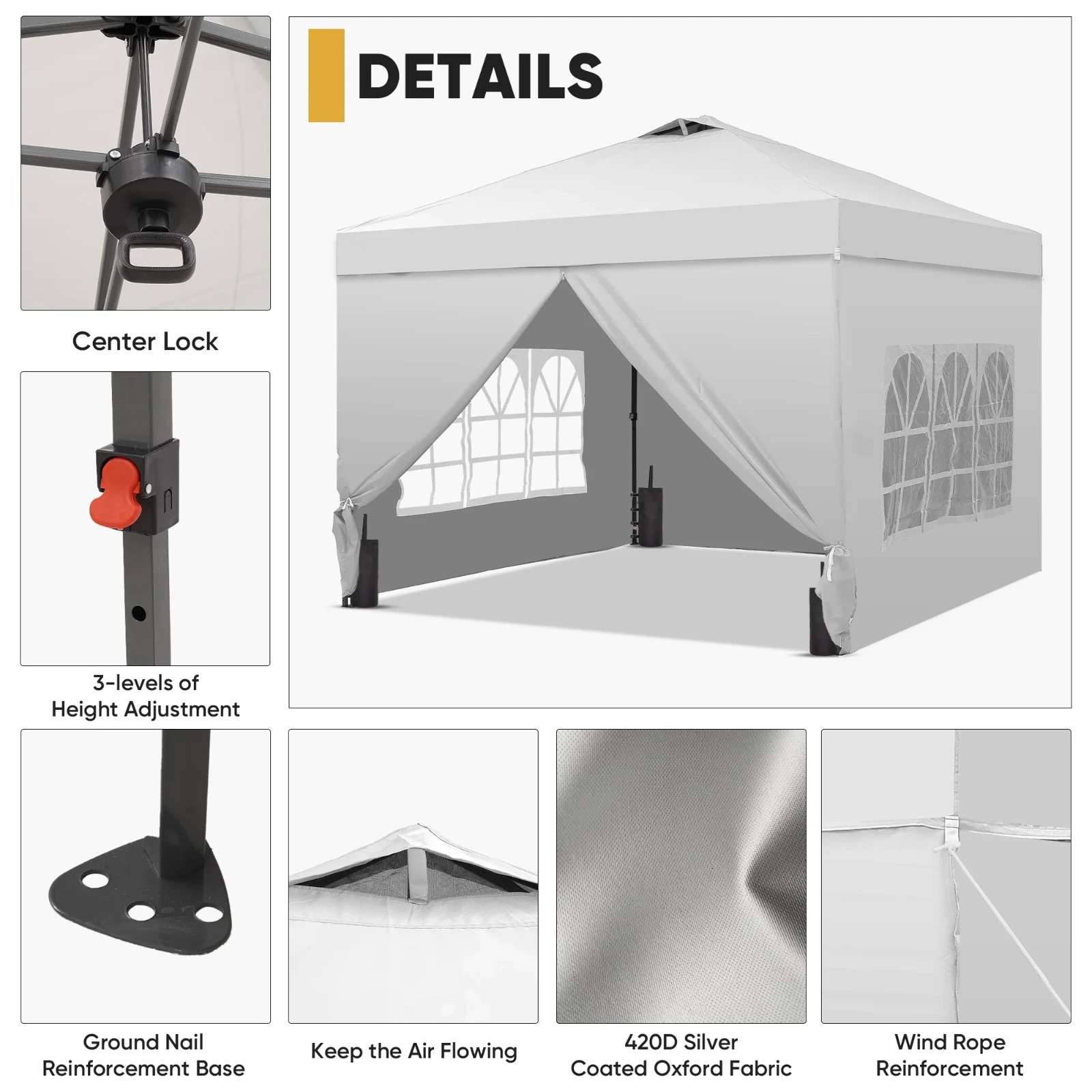 Universal Fit 12'x12' Outdoor Livestock Shelter with Easy Install Features