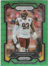 2023 Panini Prizm - Jonathan Allen #298 Green Wave Prizm