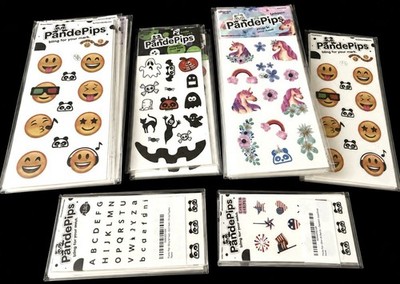 800+ Packs Thick Fabric Stickers NEW Emojis, Unicorns, Halloween, Letters, Etc