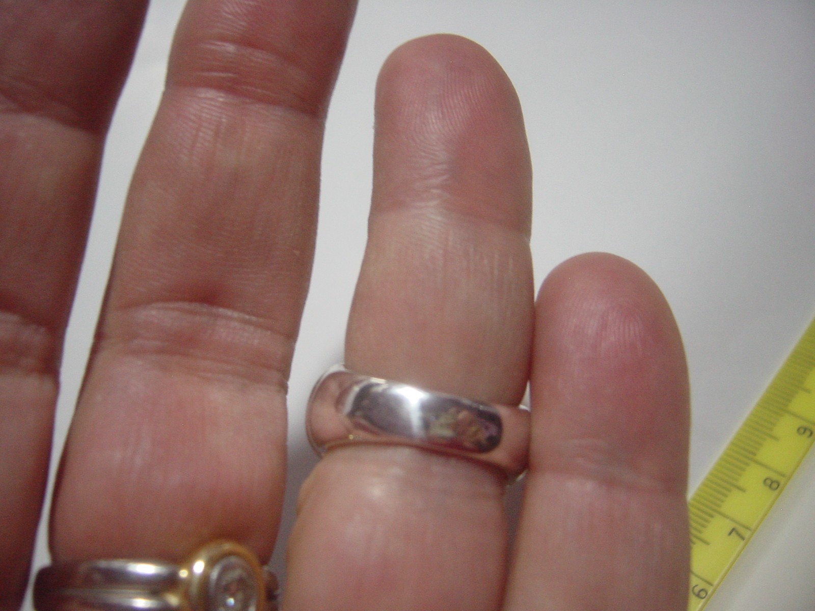 VINTAGE-SOLID SILVER SUPERB SPARKLING CUBICS-DOME… - image 7