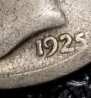 1925 Mercury Dime Doubled,9' in Date Error
