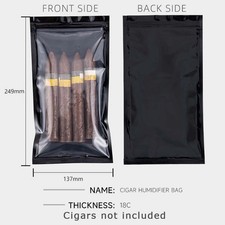 Premium Smooth Odorless Reliable High-Quality 3Pcs Cigar Humidifying Storage Bag