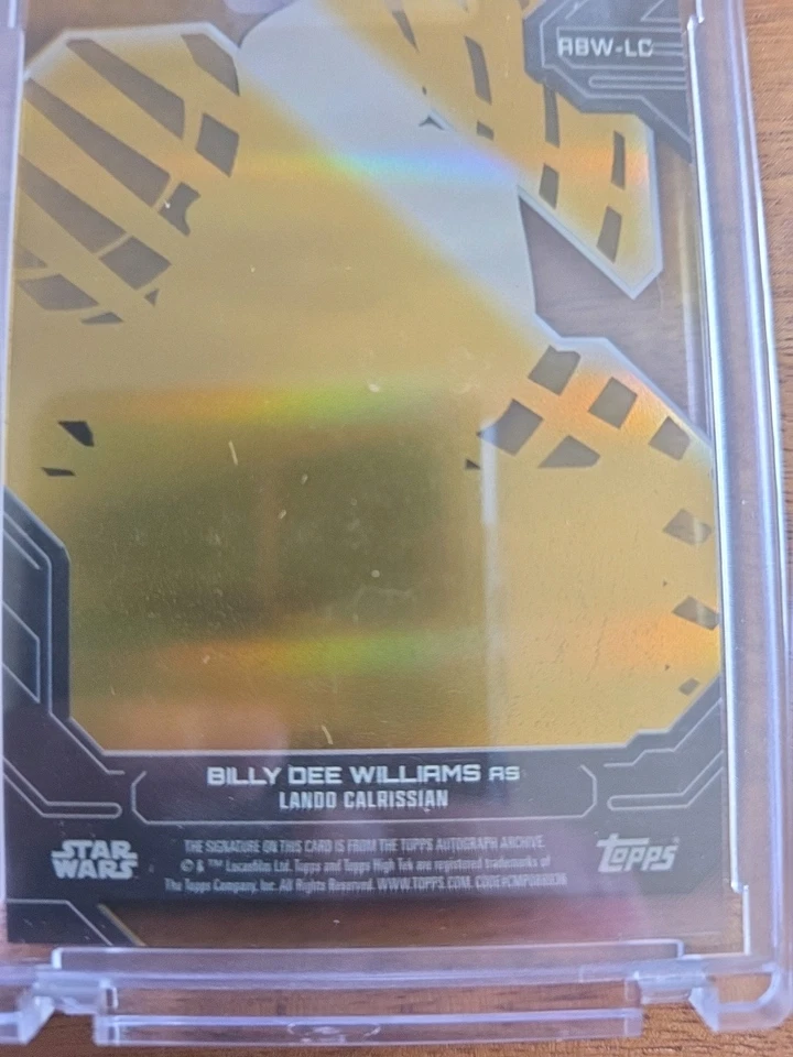 2024 Star Wars High Tek Lando Calrissian Billy Dee Williams Black And White Auto - Image 2 of 4