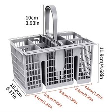 Dishwasher Cutlery Basket for Hotpoint Universal Removable Handle Grey 220mm