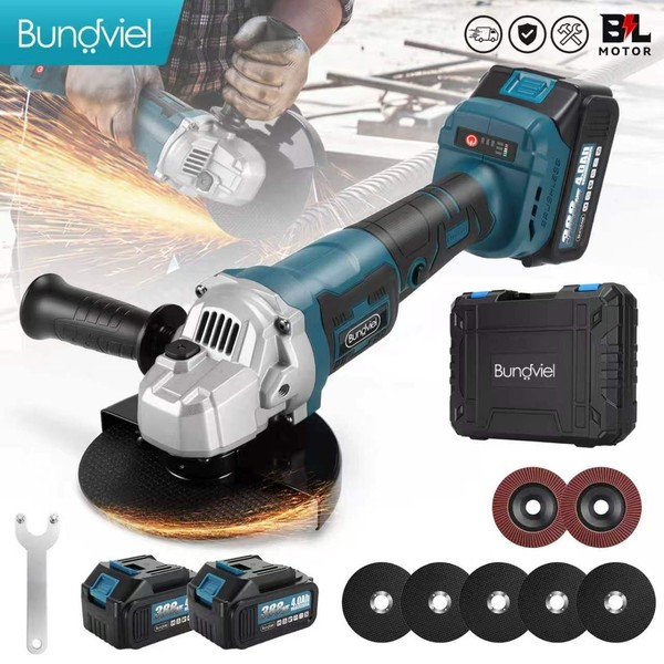 125Mm BüRstenlos Akku 4.0Ah Winkelschleifer Trennschleifer BüRstenlos 21V-image