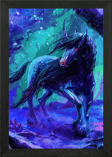 Chimera Japanese Framed Wall Art Poster Canvas Print Picture