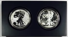 *2013 W AMERICAN SILVER EAGLE TWO COIN SET* *UNCIRCULATED* NR #C1684