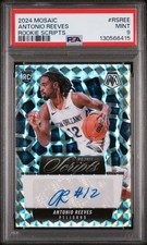 2024 PANINI MOSAIC ROOKIE SCRIPTS #RSREE ANTONIO REEVES PSA 9