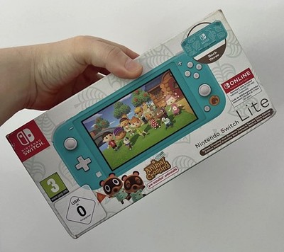Nintendo Switch Lite Animal Crossing Edition Konsole Brandneu & Sealed 