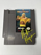 Hulk Hogan Signed 1990 WWF Wrestlemania NES Nintendo Game WWE NO COA