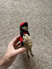 Vintage ALPS Jock-O-Panda Wind Up Toy Panda Riding Donkey Japan - Doesn't work